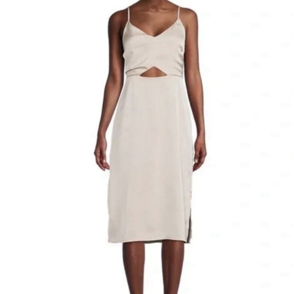Sam Edelman Dress Women's Size 6 Beige Sleeveless Cóctel Evening Statin Party